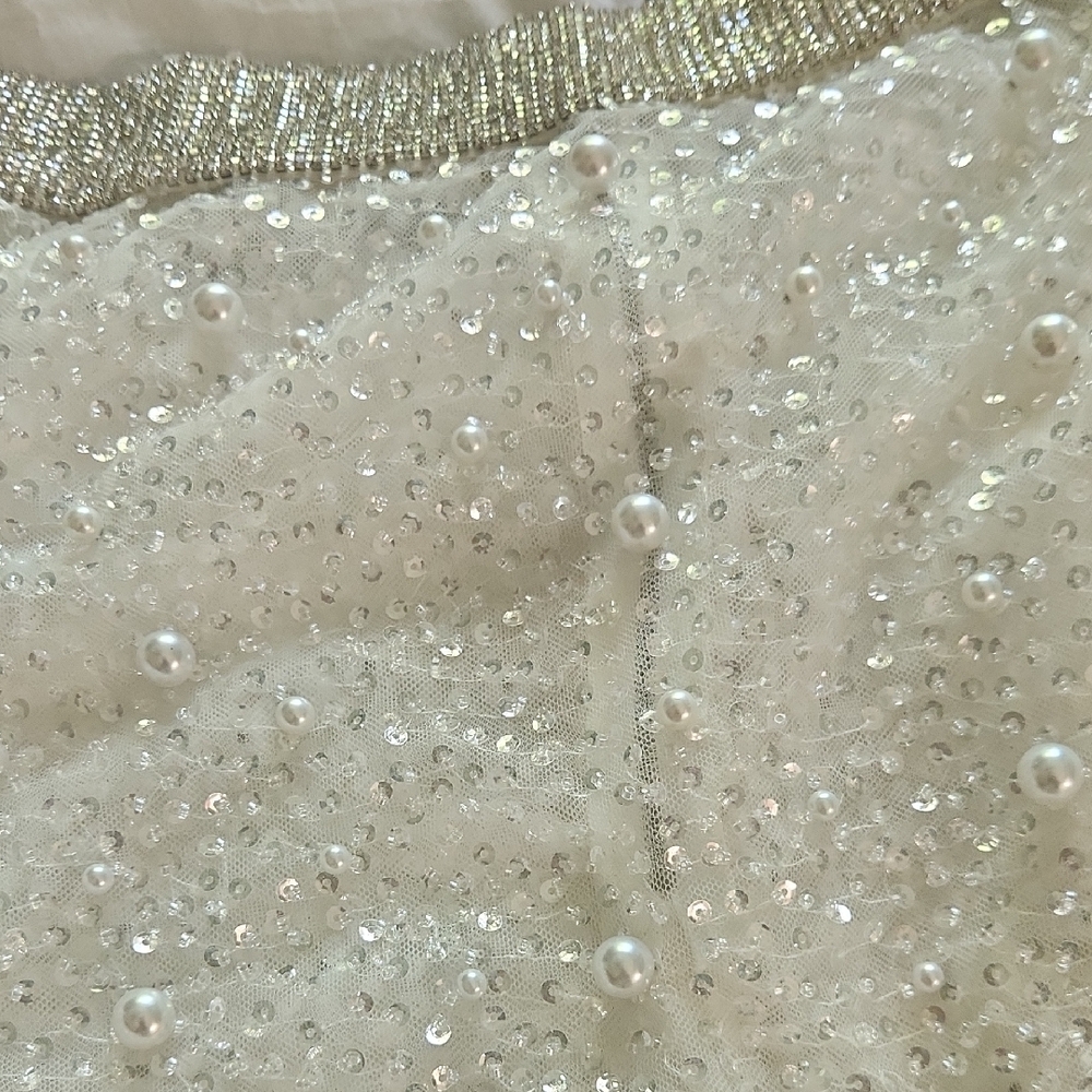 JLUX LABEL Beaded Midi Skirt with Rhinestone Waistband - Picture 10 of 13